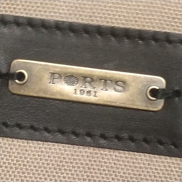 Ports 1961 Purple Metallic Leather Messenger Hand Bag Purse w/ Stone Accent - Picture 13 of 15